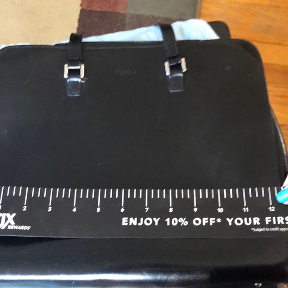 FURLA BLACK LEATHER PURSE - Picture 8 of 8